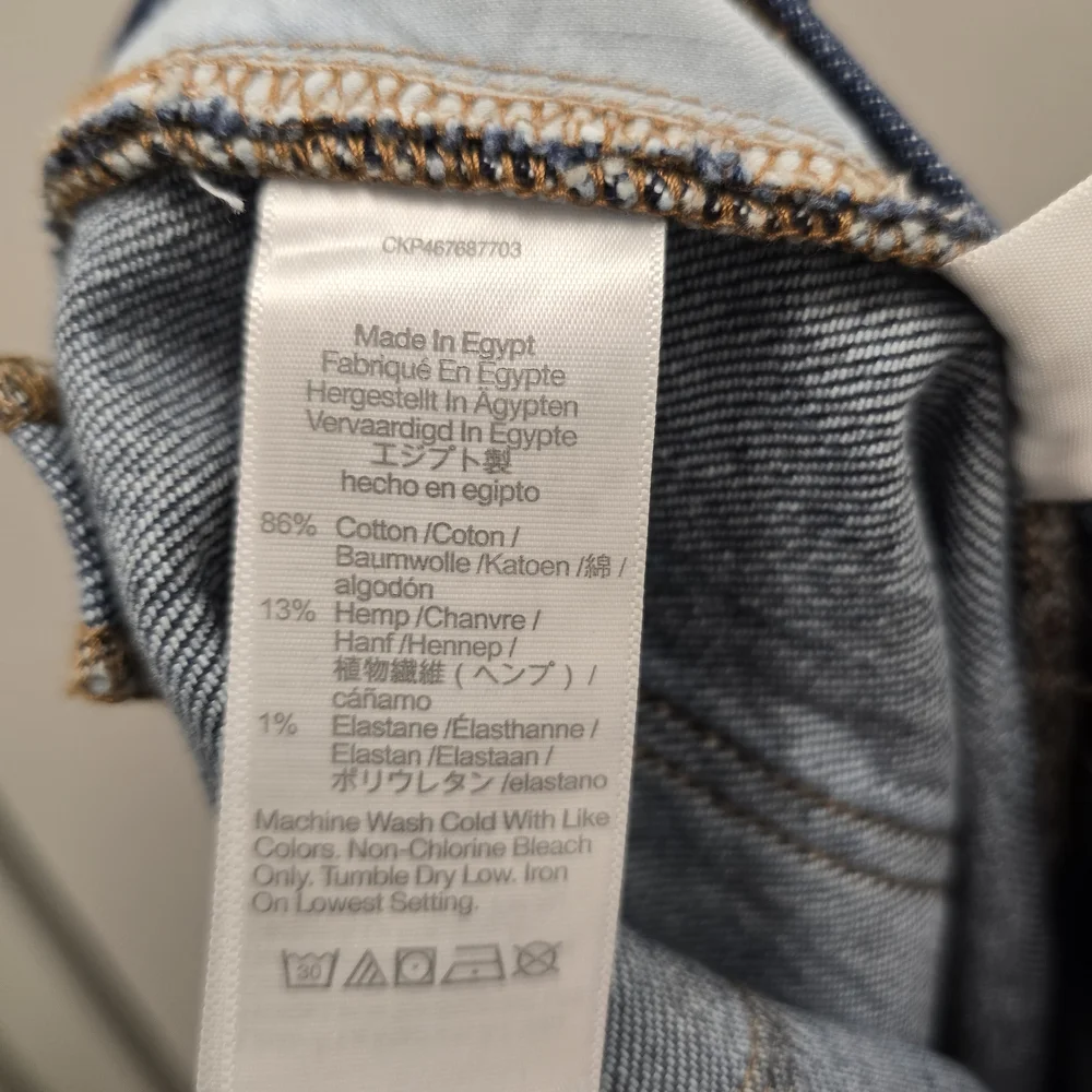 Madewell Perfect Vintage Straight Jeans Size 31 Dark Wash Hemp Blend Premium - Picture 7 of 9